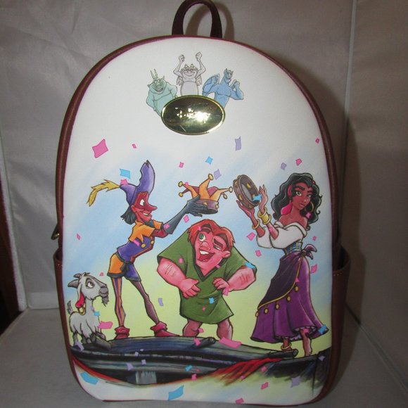 Disney Hunchback Notre Dame Neon Tuesday Mini Backpack New With Tags - Picture 1 of 6